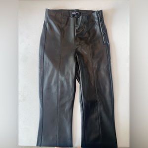 Black Zara Leather pants